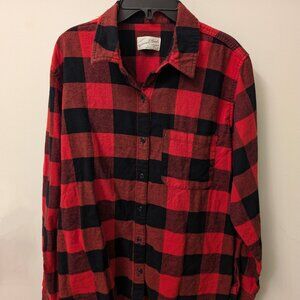 Red & Black Universal Thread Flannel